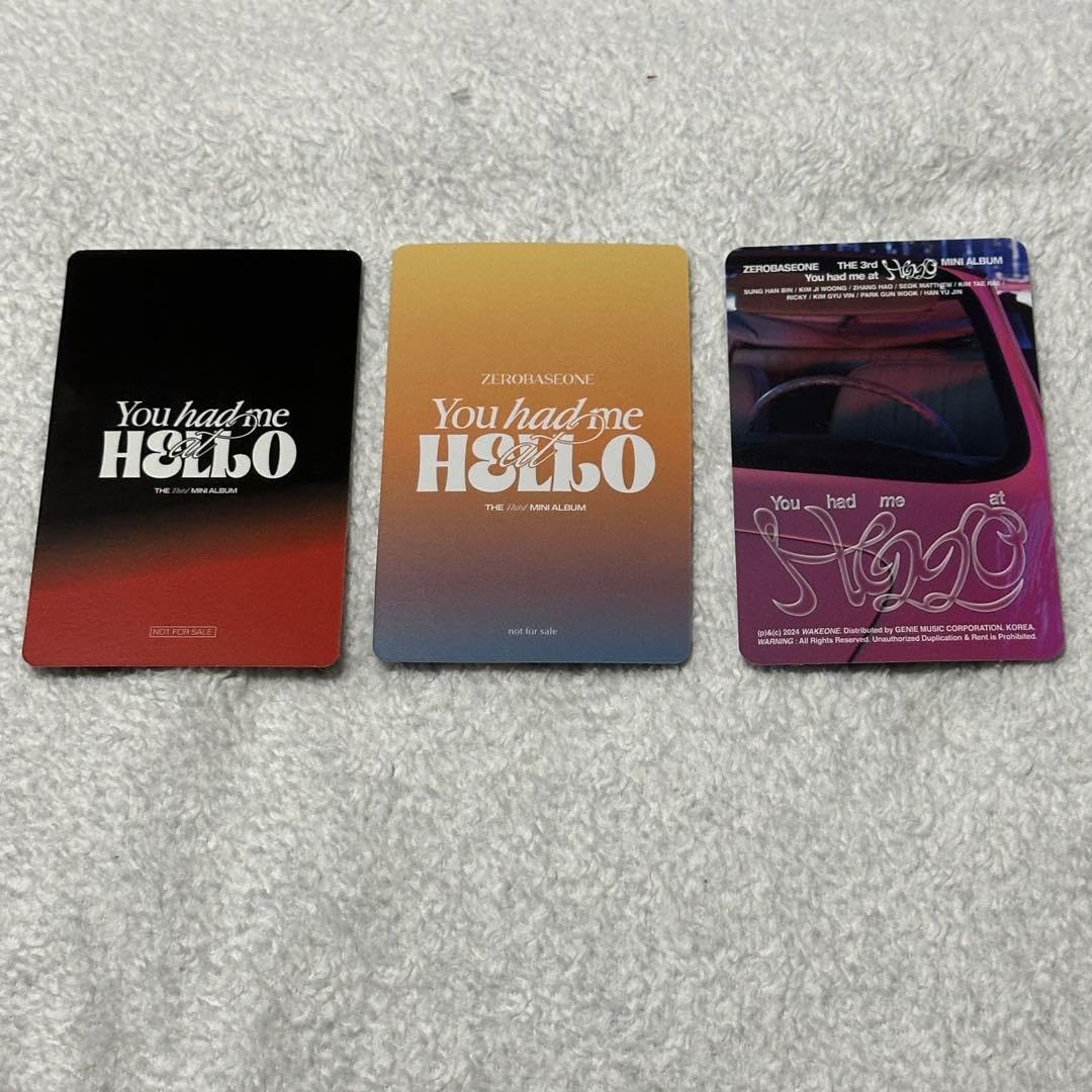 ZEROBASEONEソンハンビン ZB1 3週目 ゼベワン トレカ ZB1 サノク ZEROBASEONE ソンハンビン 韓国 トレカ 3週目 ZB1 3
